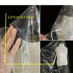 Transparent TPU Fabric Waterproof Plastic Fabric 0.91m x 2.74m