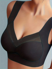 Breathable Mesh Wireless Bra Push Up Tank Lingerie