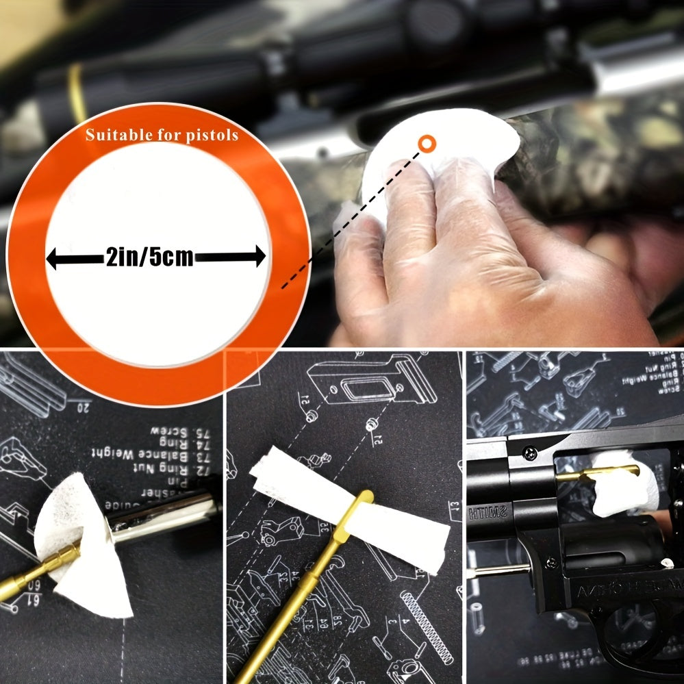 Gun Cleaning Supplement Pack with Swabs, Patches, Oiler - 800pcs Total