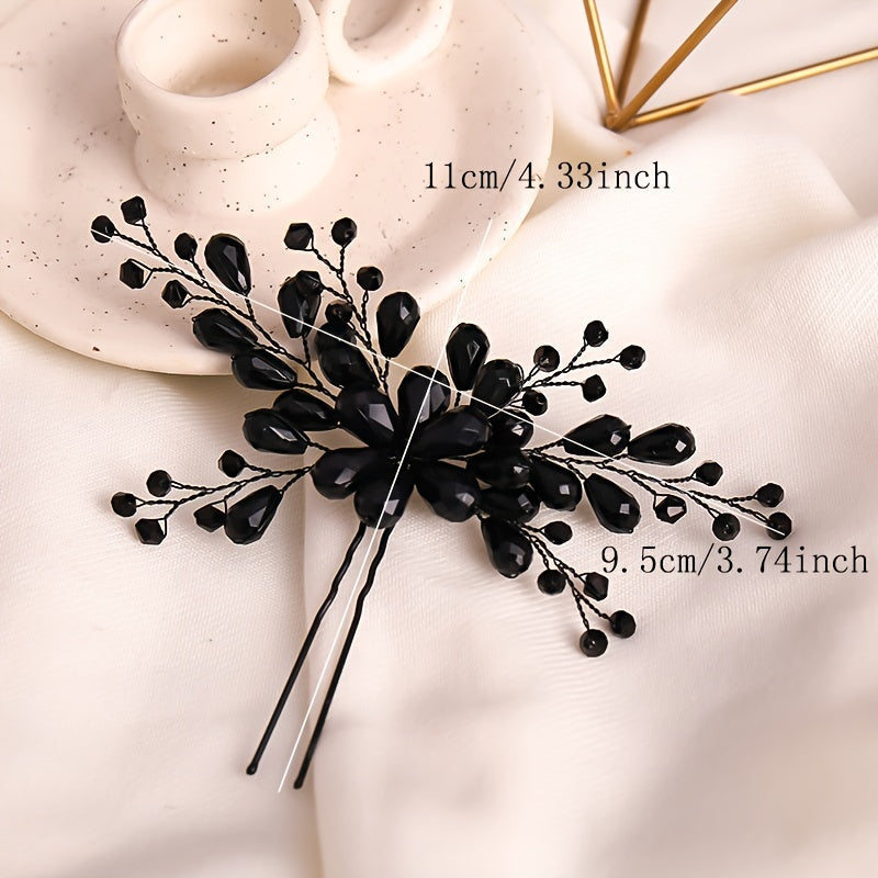 Vintage Baroque Hairpin Tiara Wedding Hair Jewelry