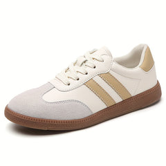 Women's Soft Sole Flat Sports Sneakers Comfort Low Board Shoes