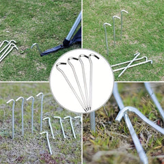 Aluminum Alloy Tent Ground Nails Wind Rope Fixed Stakes - 15pcs/30pcs