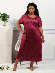 Heart & Letter Print Tee Nightdress