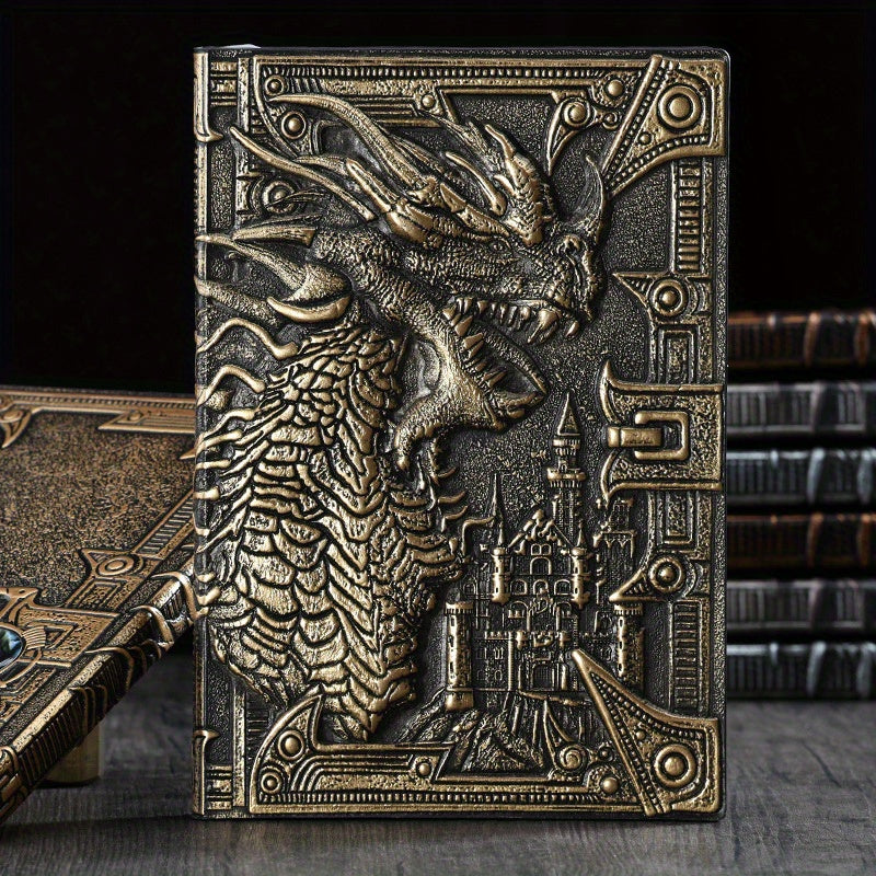 3D Dragon Relief Notebook for Holiday Gift
