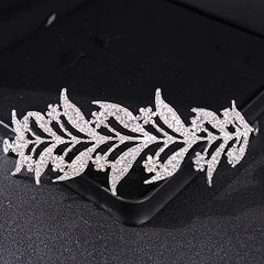 Rhinestone Leaf Hair Vine Bridal Tiara Wedding Hair Pin