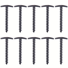 10pcs Durable Screw Anchor Tent Pegs - Rust Resistant Ground Nails