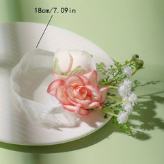 Pastoral Style Flower Wristband Lace Strap Women's Accessories