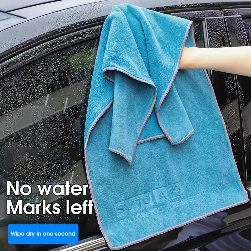 Advanced Car Wash Towel Wipe Cloth Superfine Fiber Double sided Short Wool