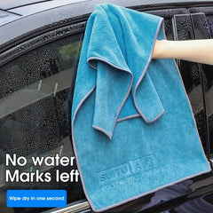 Advanced Car Wash Towel Wipe Cloth Superfine Fiber Double sided Short Wool