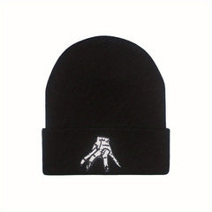 American Drama Pet Hand Embroidery Hat Warm Headgear Autumn Winter Woolen Hat