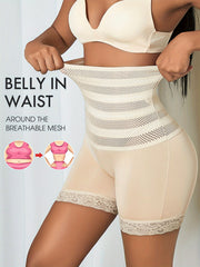 Lace Trim Shaping Panties High Waist Tummy Control Compression Panties