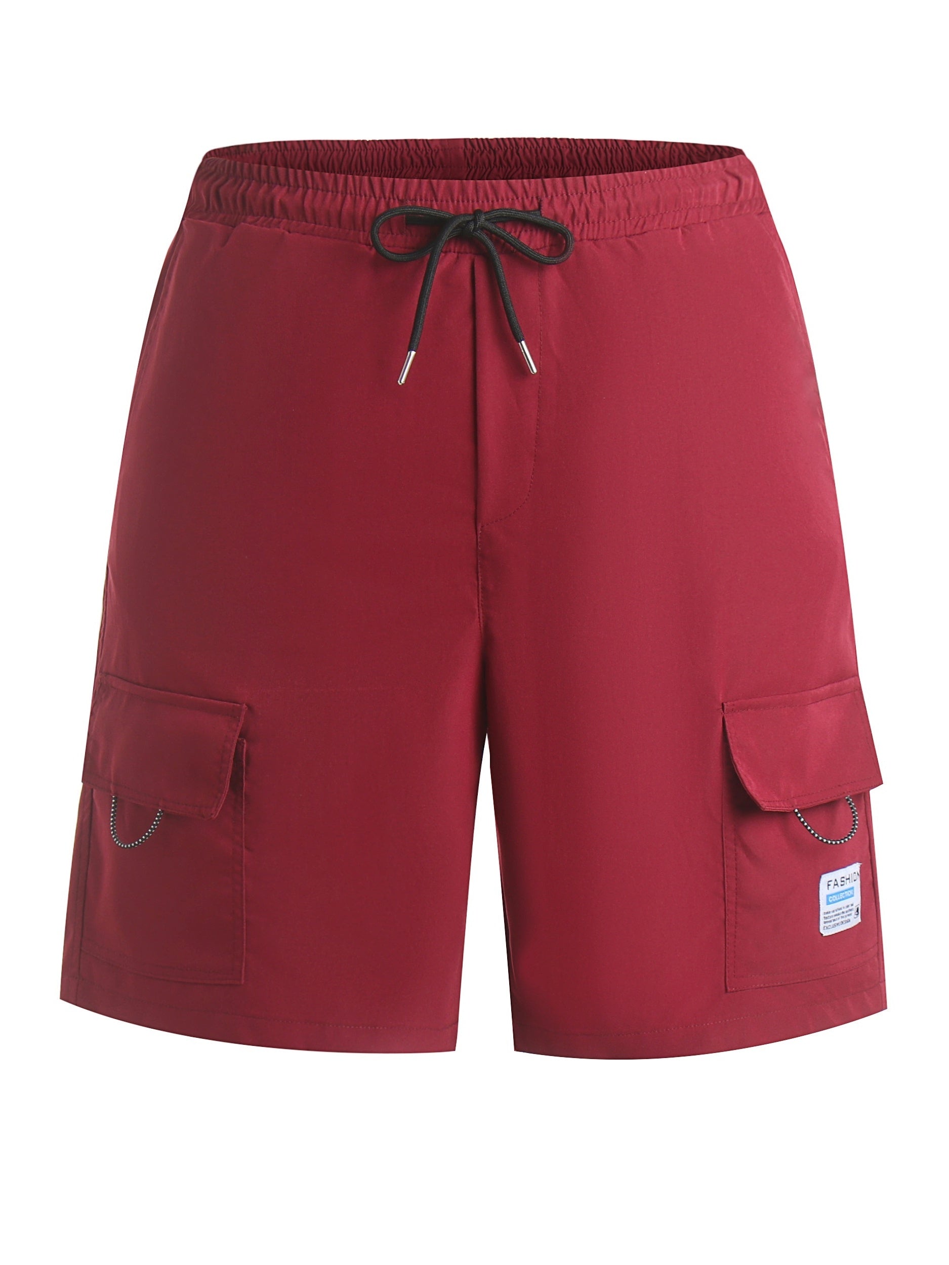 Men's Drawstring Flap Pocket Shorts Summer Clothing