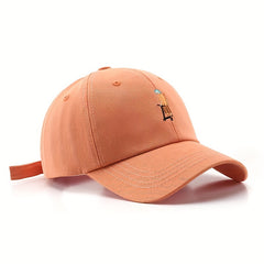Embroidered Cartoon Character Baseball Cap for Women