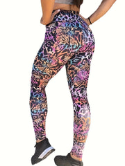 Leopard Print High Waist Yoga Leggings Women's Activewear