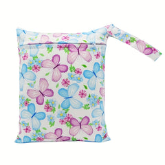 Butterfly Print 20 Small Reusable Wet Bag