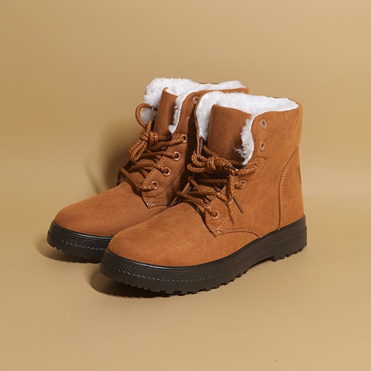 Women's Winter Fleece Lined Snow Boots, Warm and Anti-Slip