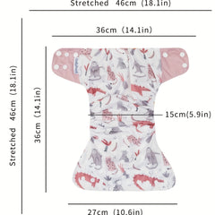 3pcs Eco-friendly Washable Baby Cloth Diaper Set with Inserts