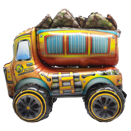 Construction Balloons 4D Assembly Big Truck Excavator Birthday Balloon