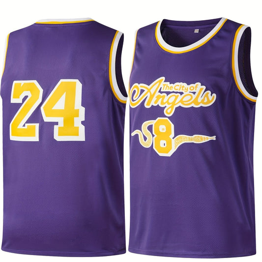 Boys 24 Sleeveless Basketball Jersey - Breathable Sports Uniform