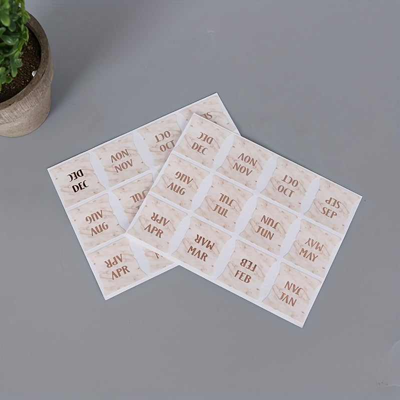 5pcs Monthly Calendar Stickers for Planners and Journals