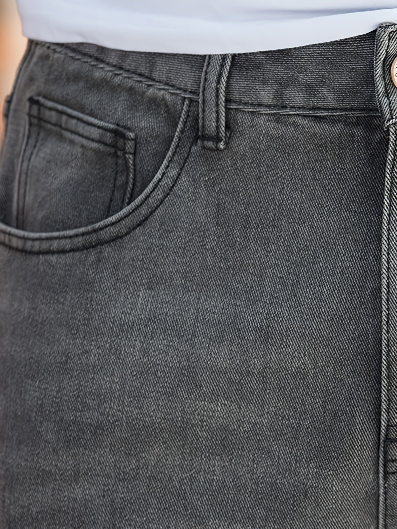 Men's Soft Grey Straight Jeans
