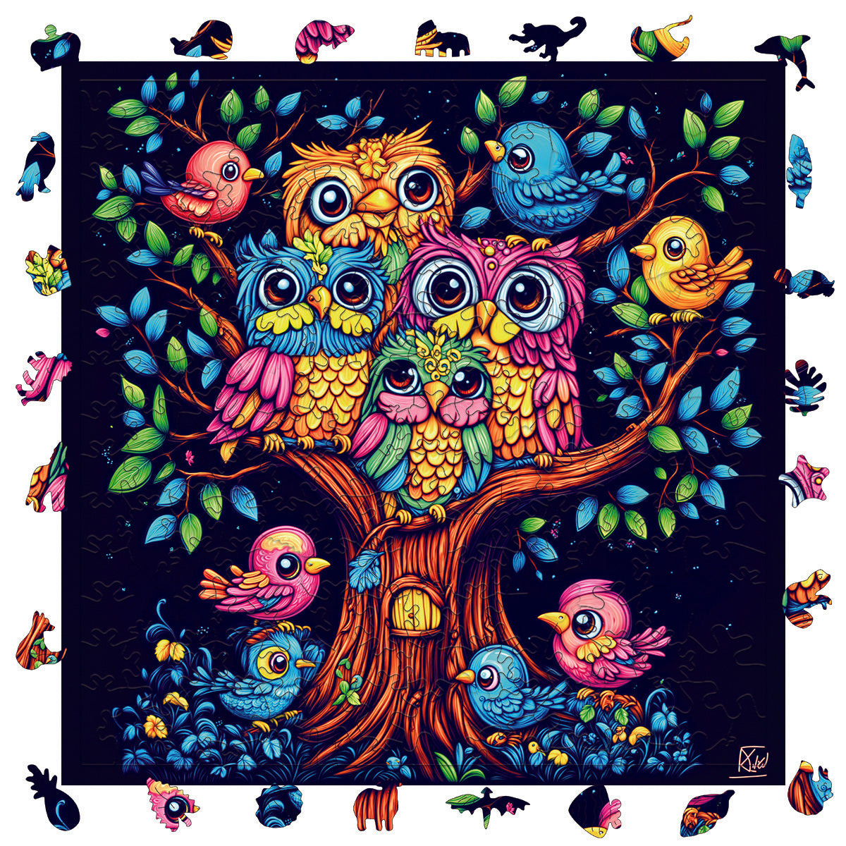 Tree Owl Hot Wooden Puzzle for Age 3+