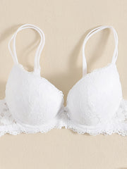 Lace Mesh Everyday Bra Double Strap Push Up Intimates