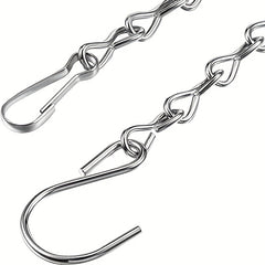 2pcs Hanging Chain For Bird Feeders Planters Lanterns And Ornaments Silvery