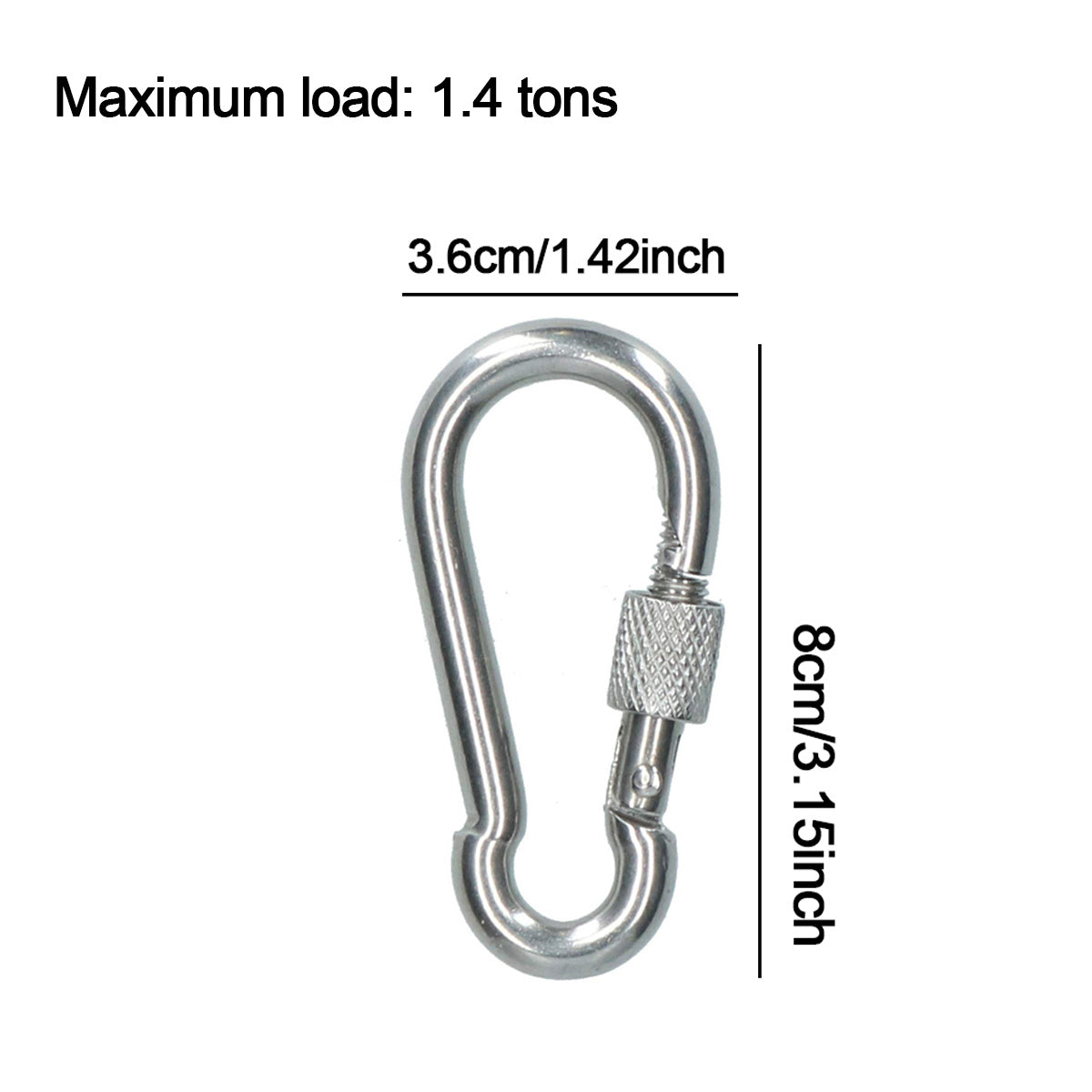 Metal Spring Hook Durable Buckle for Camping Hiking