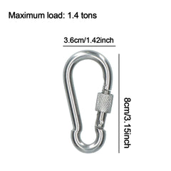 Metal Spring Hook Durable Buckle for Camping Hiking