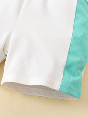 Boys Cotton Graphic Tee Matching Shorts Set Kids Summer Clothes