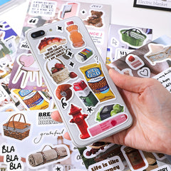 4pcs DIY Magazine Hand Account Art Sticker