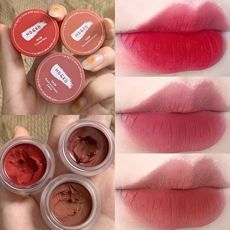 Canned Jelly Lip Mousse Matte Velvet Lip Glaze Non stick Cup Lip Tint