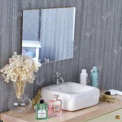 1:12 Scale Dollhouse Bathroom Sink with Golden Accents
