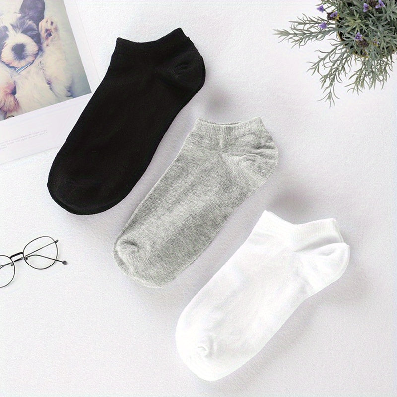3 Pairs Ankle Socks Soft Lightweight All match Sports Socks Women's Stockings