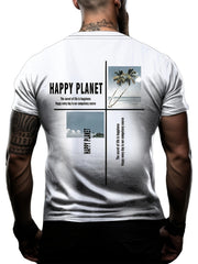 Beach Pattern T shirt Men's Street Style Tee Shirt For Summer