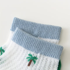 5 Pairs Boys Dino Short Crew Socks for Kids Toddlers
