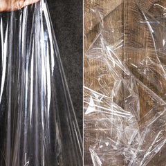 Transparent TPU Fabric Waterproof Plastic Fabric 0.91m x 2.74m