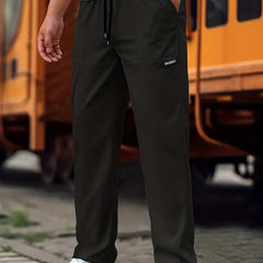 Men's Long Jogging Sports Pants, Breathable Drawstring