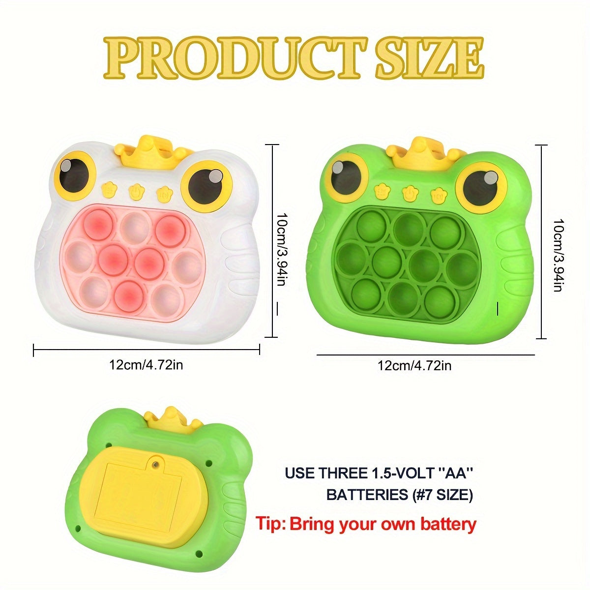 Pop Fidget Toys Handheld Game Sensory Toy For Kids Light Up Decompression Toy