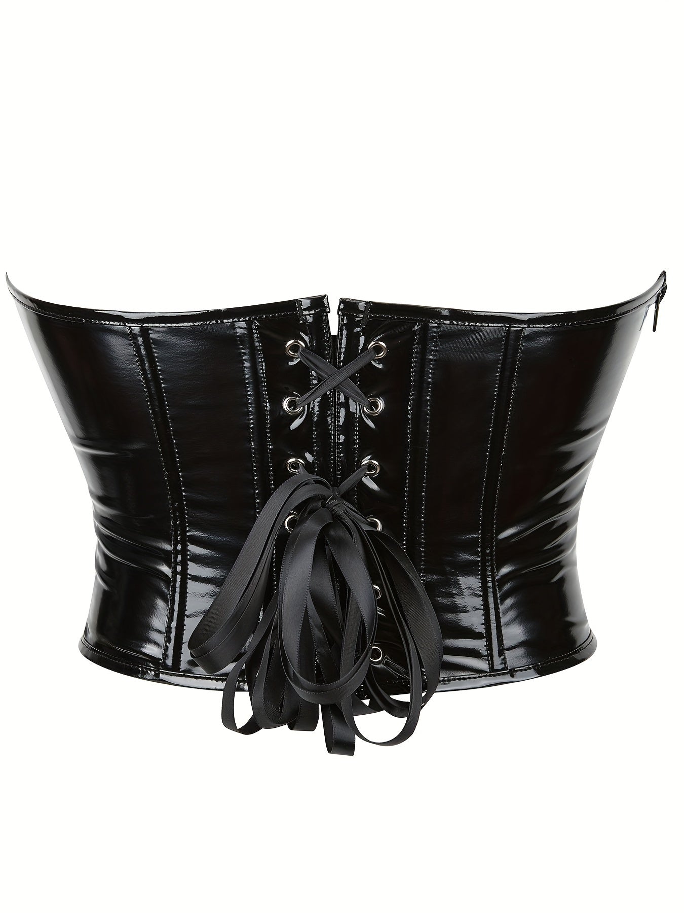 Strapless Zipper Shaping Top Tummy Control Slimmer Lace Up Underwear