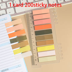 200 Sheets PET Sticky Notes Index Stickers Note Stickers Label Paper