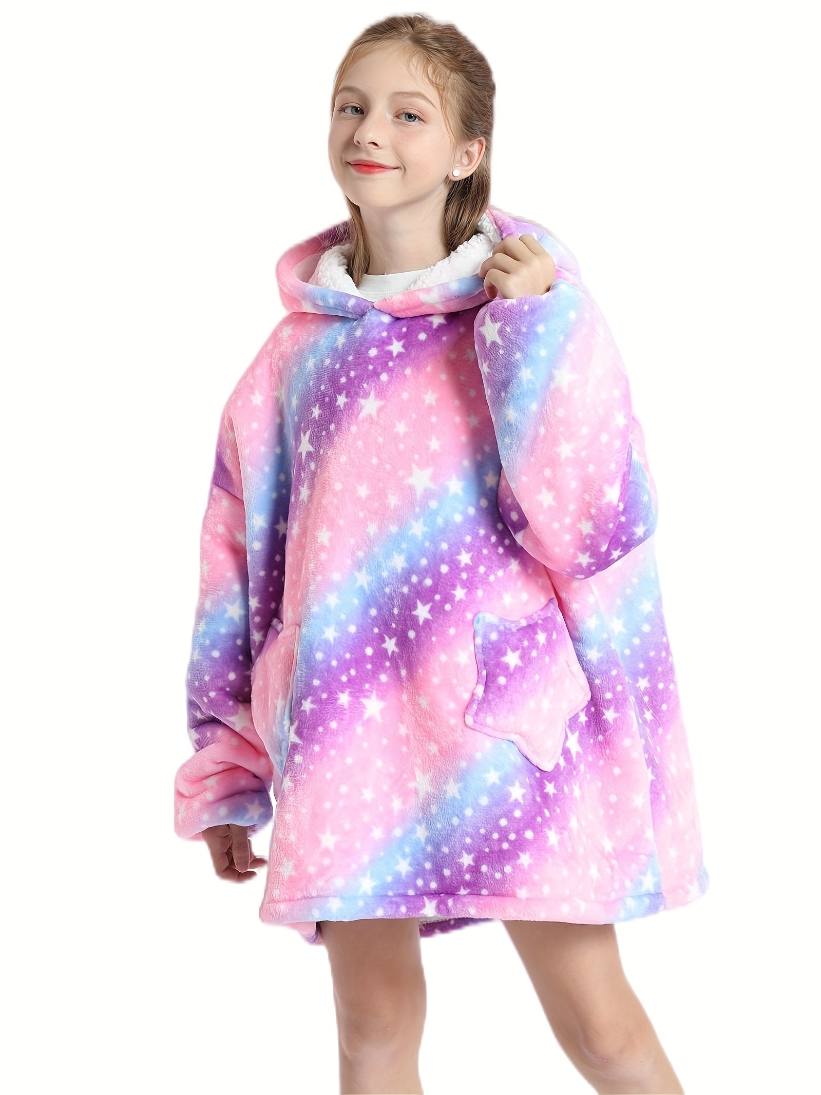 Family Matching Hooded Flannel Robes for Kids & Adults