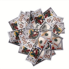 Christmas Paper Money Fan 100-600pcs Festive Santa Snowflakes Gift Boxes