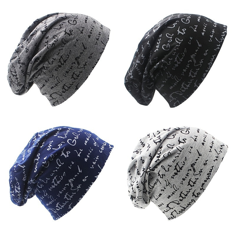 Hip hop Alphabet Hat Men's Heap Hat Couple Headscarf Hat