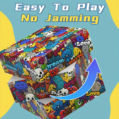 Colorful 3x3 Cube Puzzle Graffiti Art Toy for Christmas Halloween