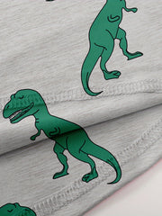 Dino Print Pajama Dress for Women