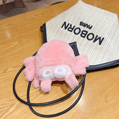 Fluffy Spider Plush Toy Interactive & Playful Halloween Decor