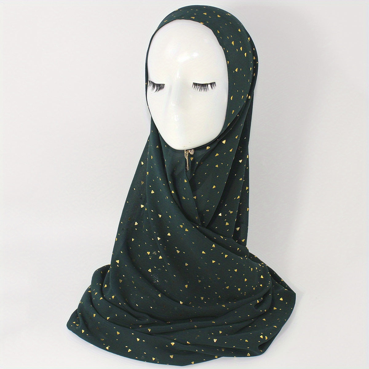 Boho Hot Stamping Chiffon Scarf Thin Hijab Sunscreen Turban Bandana