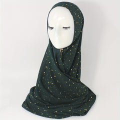 Boho Hot Stamping Chiffon Scarf Thin Hijab Sunscreen Turban Bandana